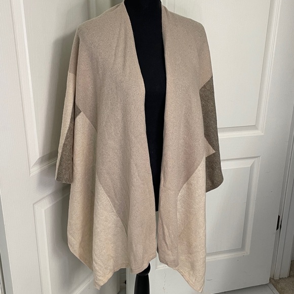 Charter Club pure Cashmere Luxury wrap shawl beige one size S M L XL super soft - Picture 3 of 12